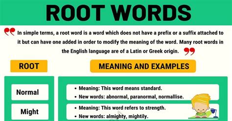 root word meaning.